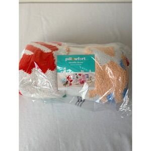 Pillowfort Chenille Throw Blanket Candy Sweets Pattern Multicolor 48x58 NEW